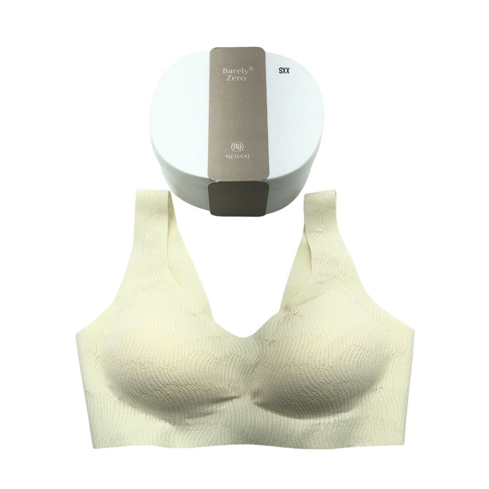 Neiwai Belle Lace Wireless Bra Eggshell Ivory 2XS
